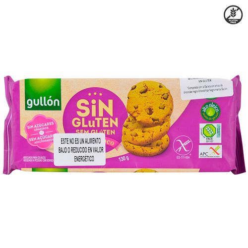 Galletitas GULLÓN sin gluten con Chips Choc 130 g