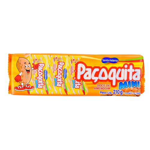 Tableta Maní Mini Pacoquita Santa Helena 210 g
