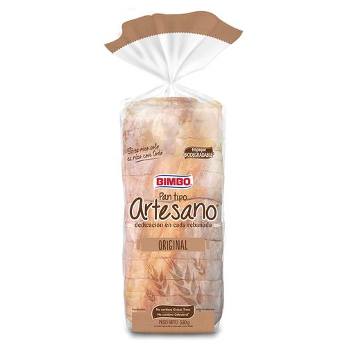 Pan blanco BIMBO artesano 540 g