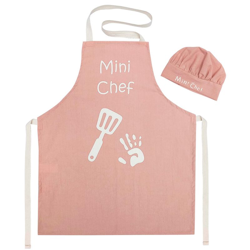 Set-x-2-Delantal---Gorro-Mini-Chef-Rosa-Tusor-0