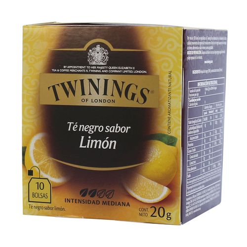 Té TWININGS lemon scented 10 un.