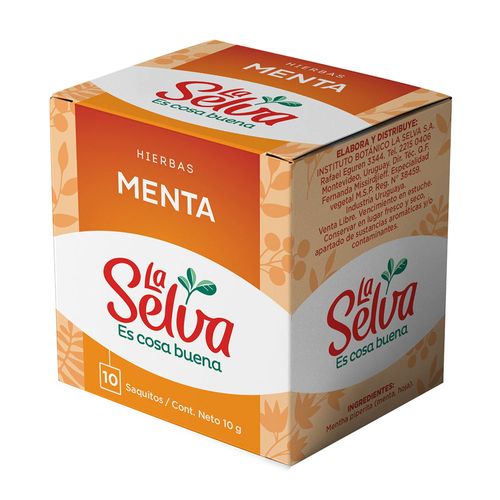 Té LA SELVA menta 10 un.