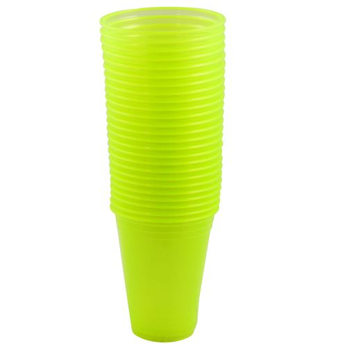 Vasos flúor limón de 330 ml