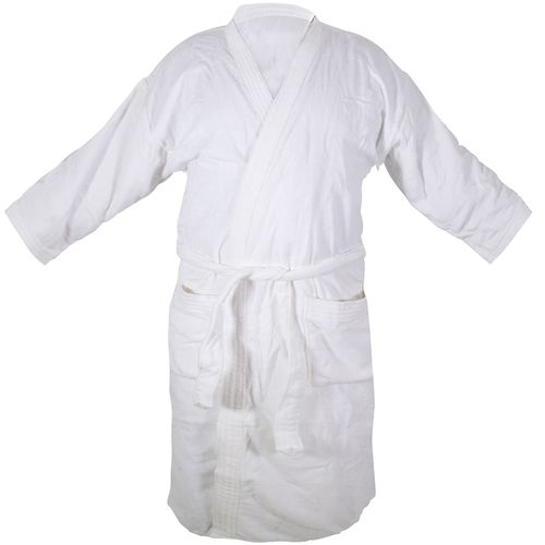 Bata de baño DOHLER en velour blanco talle P