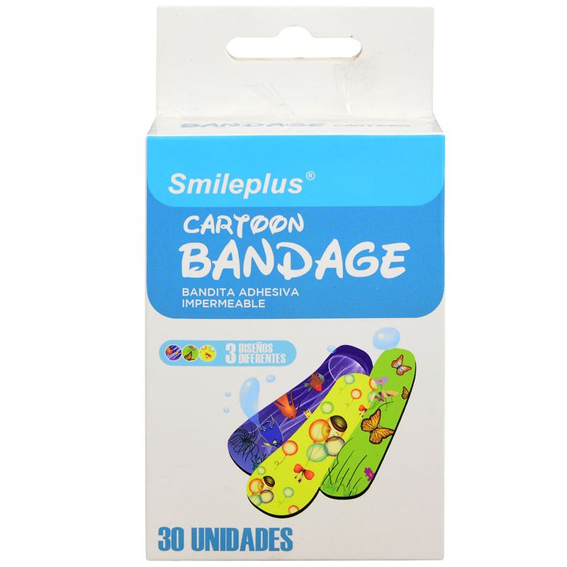 Banditas-adhesivas-SMILEPLUS-cartoon-30-un-0