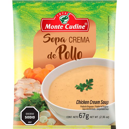 Sopa crema pollo MONTE CUDINE