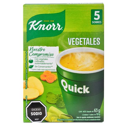 Sopa vegetales KNORR Quick 5 un.