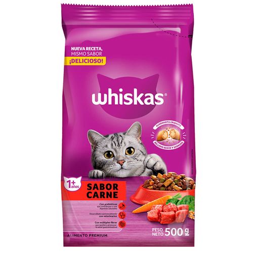 Alimento para gatos WHISKAS Carne 500 g