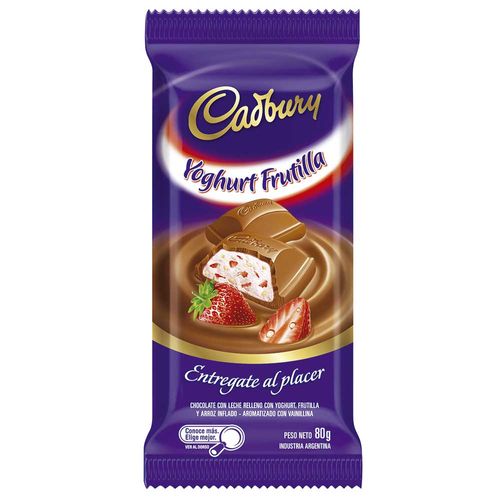 Chocolate Yoghurt Frutilla Cadbury 80 g