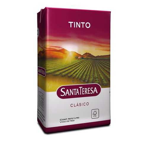 Vino Tinto de mesa SANTA TERESA Nacional 1 L