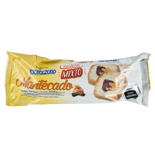 Budin Mantecado relleno mixto PORTEZUELO 240 g