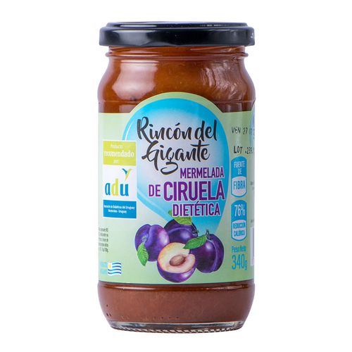 Mermelada de ciruela dietética RINCON DEL GIGANTE 340 g