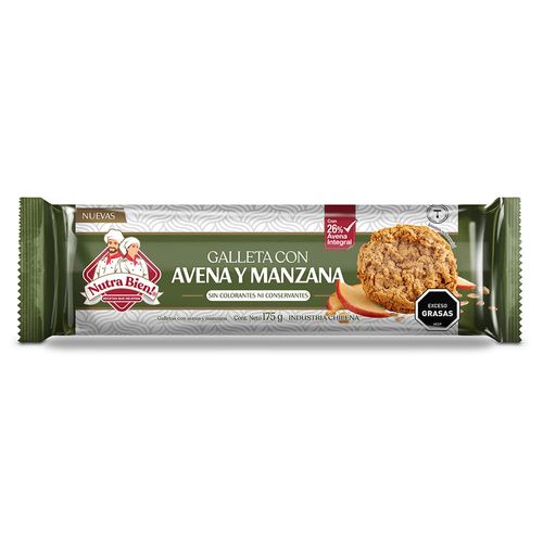 Galletas avena y manzana NUTRABIEN 175 g