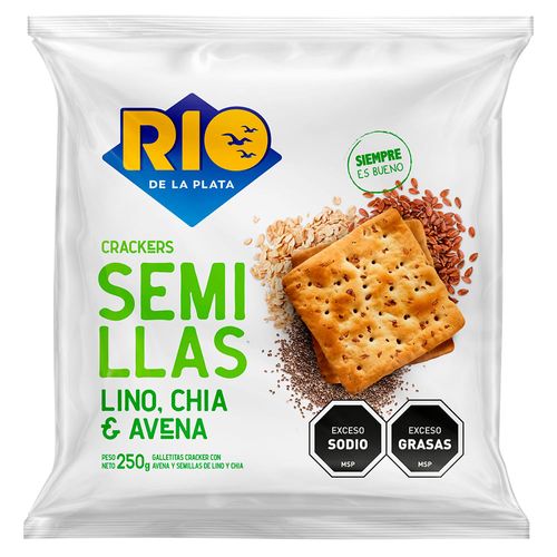 Galletas Sandwich chia y lino RIO DE LA PLATA 250 g