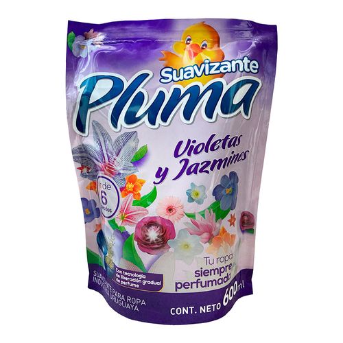 Suavizante PLUMA violetas y jazmín 600 ml