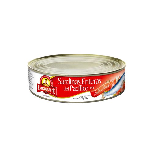 Sardinas en salsa de tomate EMIGRANTE oval 425 g