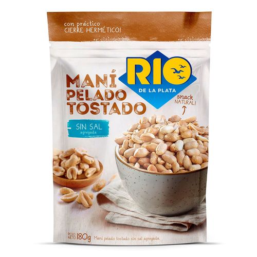 Maní tostado sin sal RIO DE LA PLATA 180 g