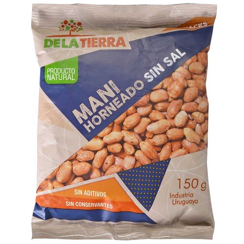 Maní horneado sin sal DE LA TIERRA 150 g