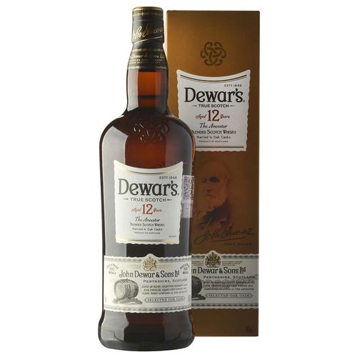 Whisky Escocés DEWAR'S 12 años 1 L