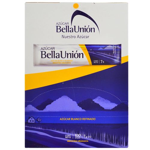 Azúcar blanca BELLA UNIÓN 100 sachets