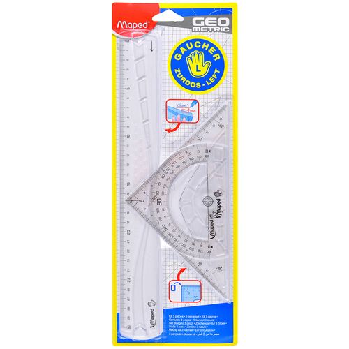 Juego de geometría MAPED para zurdos