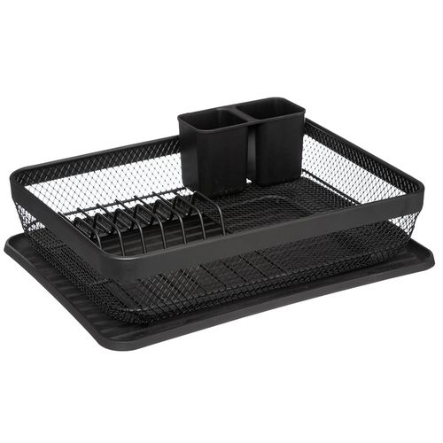 Escurridor mayaj negro 43x32x13.5 cm
