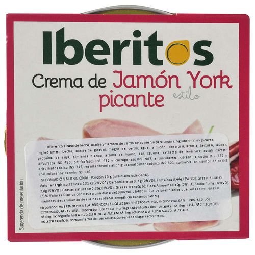 Crema de jamón IBERITOS picante York 70 g