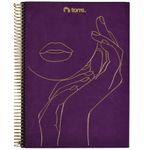 Cuadernola-TORRE-Velvet-con-espiral-dorado-120-hojas-7-mm-0