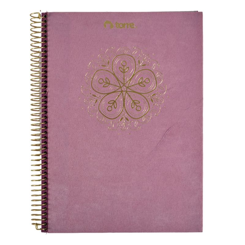 Cuadernola-TORRE-Velvet-con-espiral-dorado-120-hojas-7-mm-1