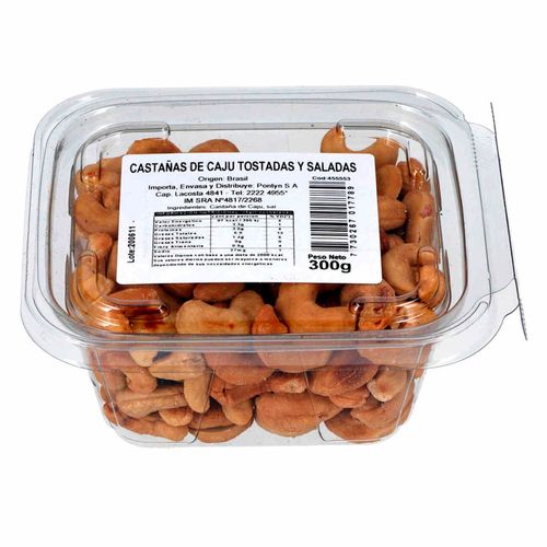 Castaña de caju tostada salada 300 g