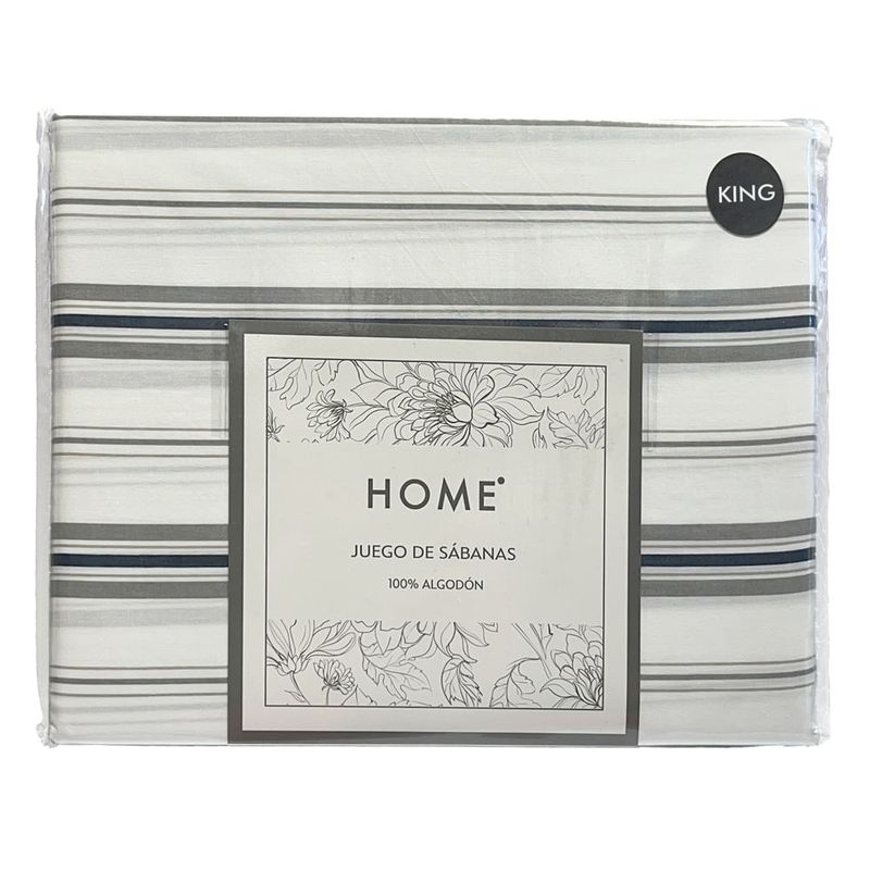 Juego-de-Sabanas-HOME-King-180-hilos-blanco-gris-con-franjas-0