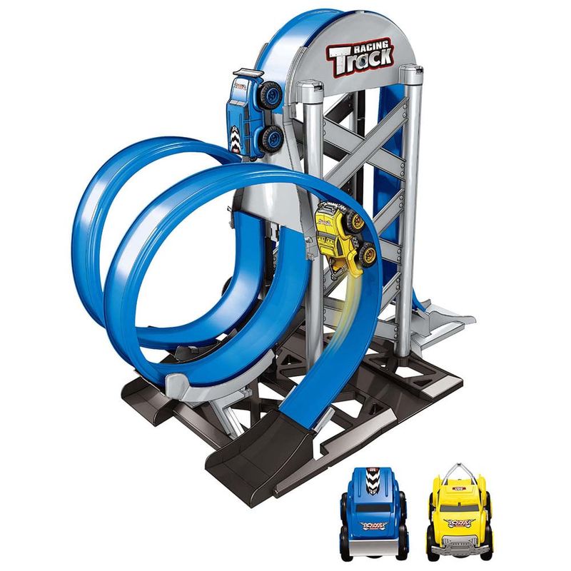 Pista-de-autos-doble-con-looping-y-estructura-0