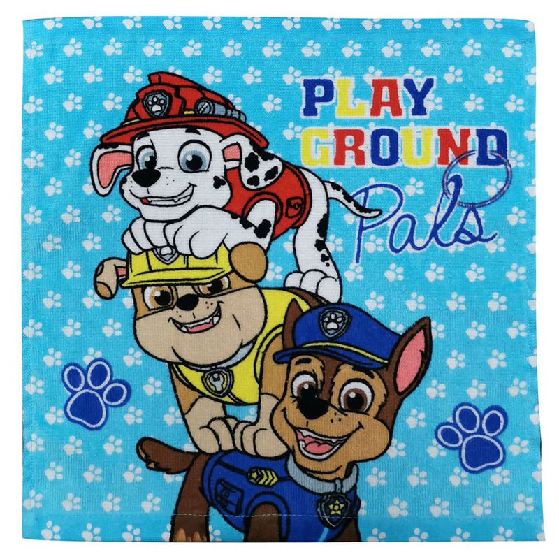 Toalla-social-infantil-velour-30x30-cm-Paw-Patrol-0