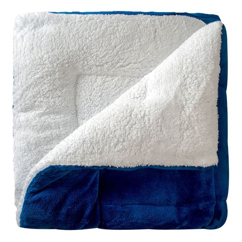 Acolchado HOME Doble abrigo king size azul y blanco 220x240cm
