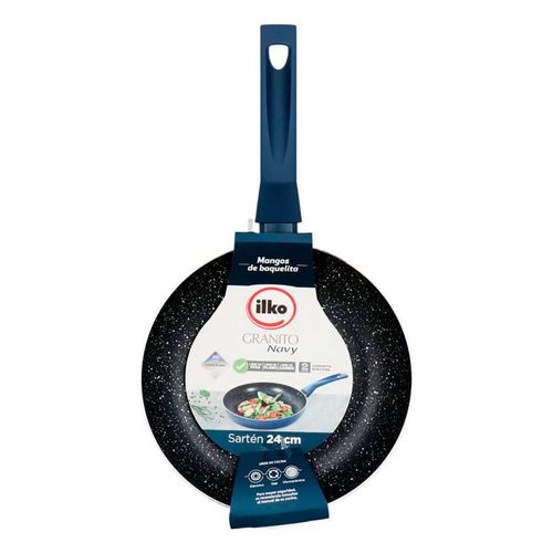 Sartén 24 cm antiadherente granito navy