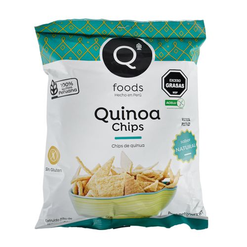 Chips de Quinoa natural sin gluten QFOODS 100 g