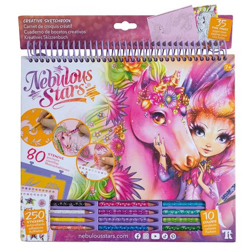 Cuaderno para pintar y crear con 250 stickers Lilyaz