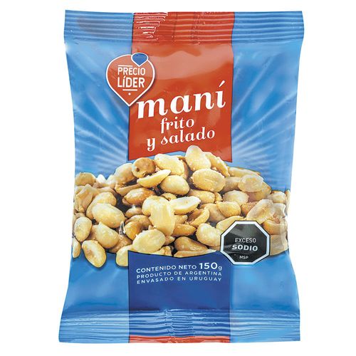 Maní frito y salado PRECIO LÍDER 150 g