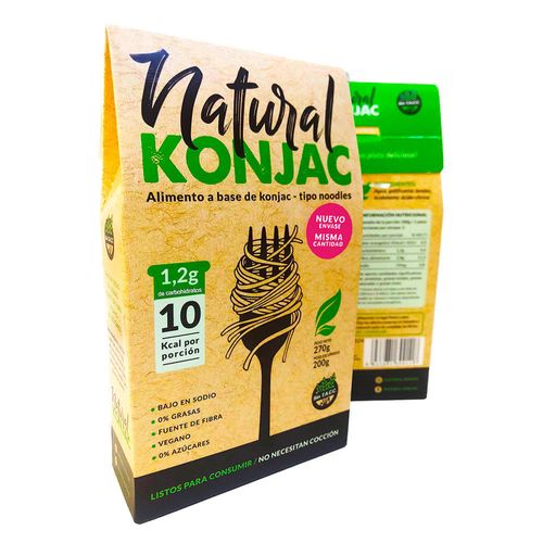 Fideos natural KONJAC tipo noodle 270 g