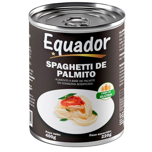 Palmitos EQUADOR spaghetti 410 g
