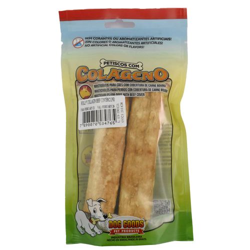 Rolos colageno mediano carne bovina 2 unidades