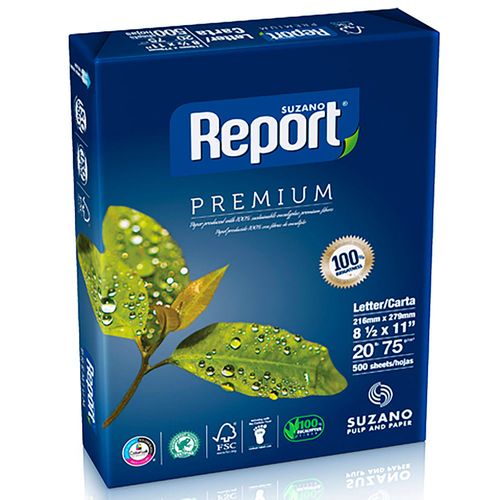 Papel carta REPORT 75 g 500h