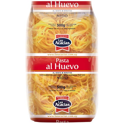 Fideos al huevo LAS ACACIAS nido 2 500 g