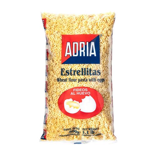 Fideos al huevo ADRIA estrellitas 500 g