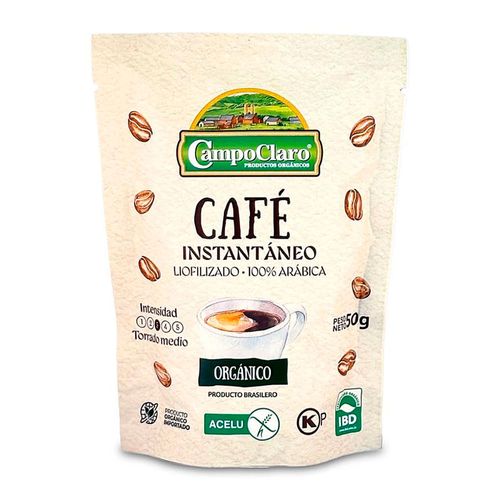 Café Instantáneo Orgánico CAMPOCLARO 50 g