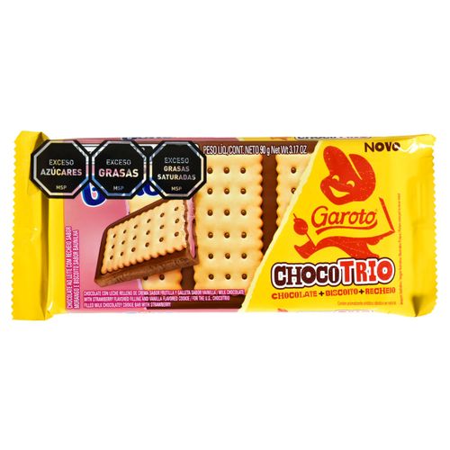 Chocolate GAROTO Choco Trio Frutilla 90 g