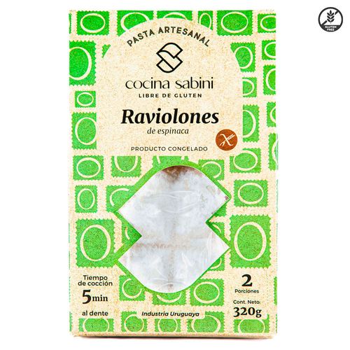 Raviolones de espinaca 320g