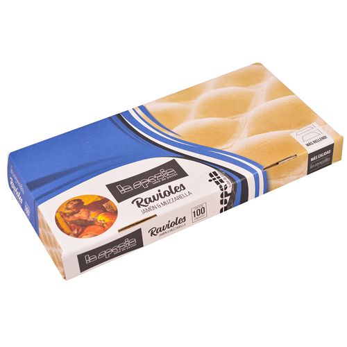 Ravioles jamón y muzzarella LA SPEZIA 100 un. 500 g