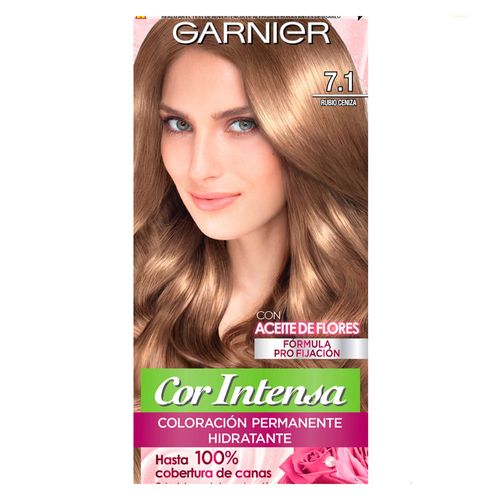 Coloración Nutrisse Cor Intense rubio ceniza 7.1