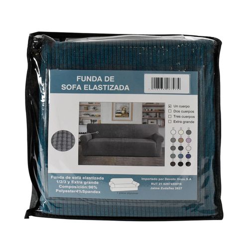 Funda sofá Punto Jacquard 1 cuerpo Petróleo 13
